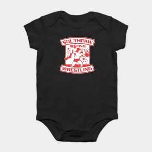 Southpaw Wrestling red Baby Bodysuit